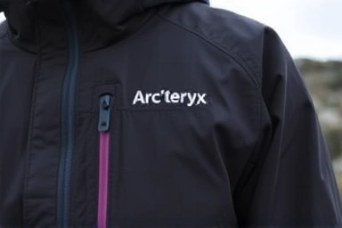 Arc'teryx Beta LT jacket fabric detail, waterproof outdoor gear
