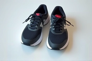 Modern, comfortable running shoes symbolizing health and smart investment.