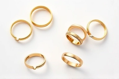Cartier Love ring collection, gold tones, subtle design variations
