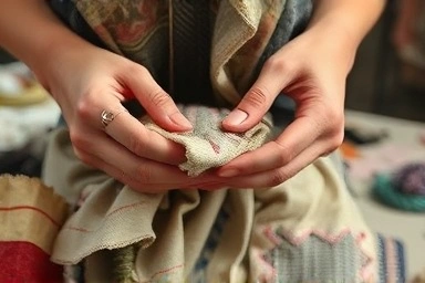 Creative upcycling of textiles into unique fashion