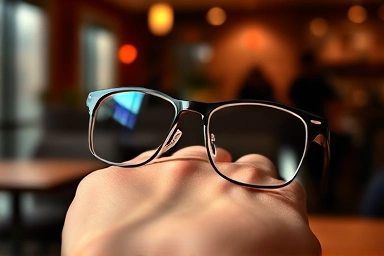 Elegant eyeglasses frame symbolizing personal style and a perfect fit.