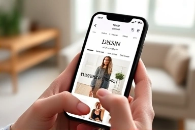 Online shopping for Massimo Dutti fashion on a smartphone.