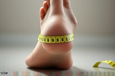 Measuring foot for perfect shoe size