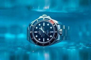 Omega Seamaster 300 watch submerged in water, luxury investment