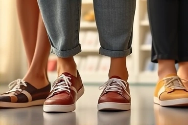 Confidently fitting shoes from international online shopping