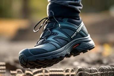 Salomon XT-6 shoe detail, performance footwear