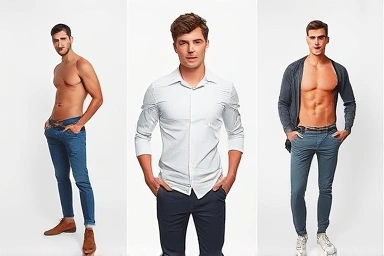 Three body types styled with perfect clothing fits.