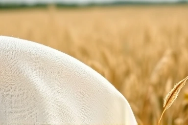 Close-up of breathable summer fabric textures