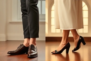 Transformation from uncomfortable shoes to confident, comfortable wide-fit shoes.