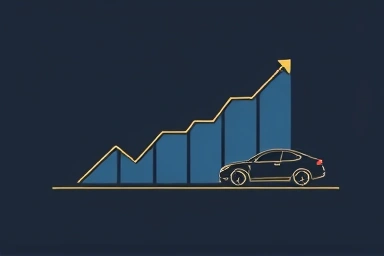 Financial growth and efficiency abstract art