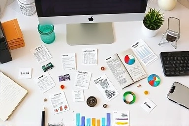 Symbolic representation of organized business finances