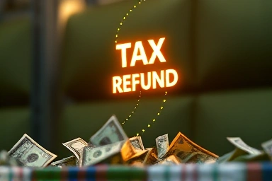 Charitable donation leading to tax refund and financial benefit.