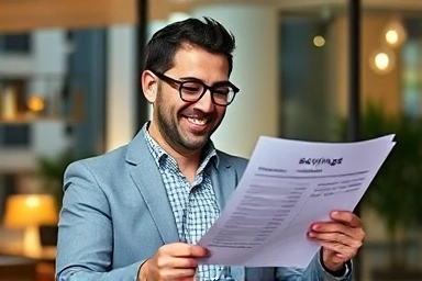 Small business owner relieved by insurance cost savings.