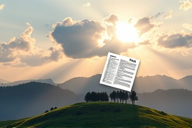 Financial relief and land value growth concept