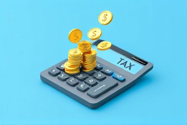 Tax savings calculator with money flowing out