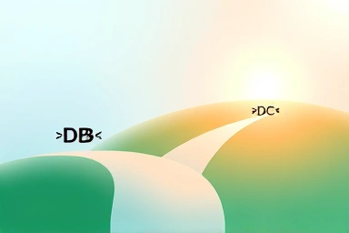 Two paths representing pension plans leading to financial security.