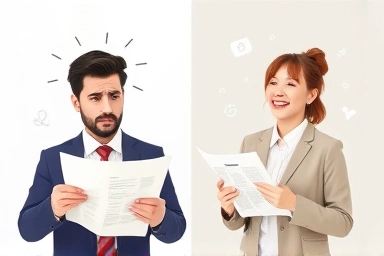 Contrast between financial confusion and clarity for retirement planning.