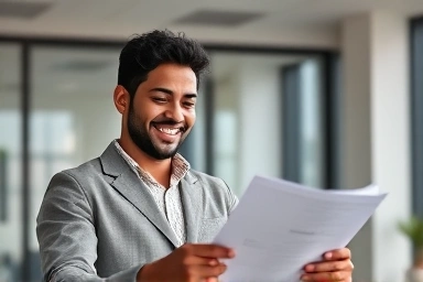 Small business owner happy with social insurance support