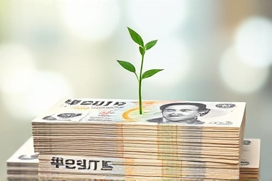 Korean currency growing like a plant, symbolizing tax savings