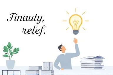 Person organizing finances, symbolizing tax relief and clarity.