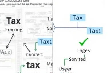 Simplified tax calculation path compared to complex one.