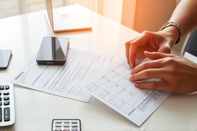 Organizing digital and physical financial records for tax purposes