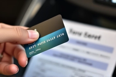 Credit card payment, car insurance policy, convenient payment