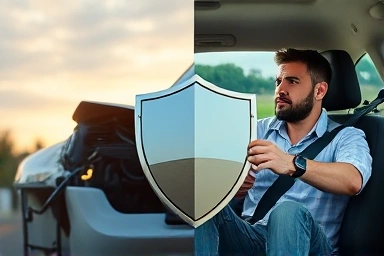 Contrast of financial ruin vs peace of mind with insurance