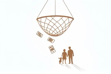 Safety net catching medical expenses, ensuring financial security.