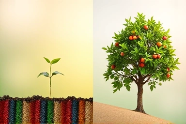Retirement savings growth comparison: neglected vs. actively managed funds.