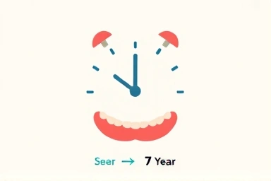 Symbolic representation of 7-year denture insurance cycle