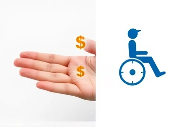 Comparison of disability insurance payout for minor vs severe injuries.