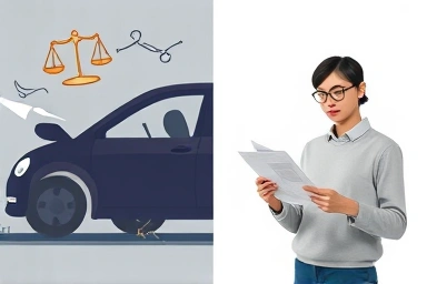 Car accident aftermath vs. insurance relief, legal protection.
