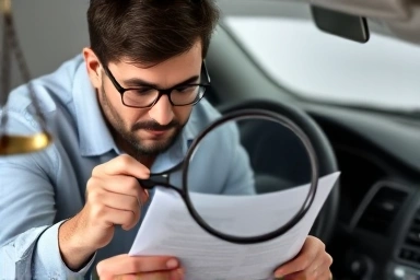 Driver insurance document review, legal protection, safety check