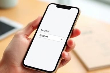 Smartphone interface for searching insurance, easy access to financial tools
