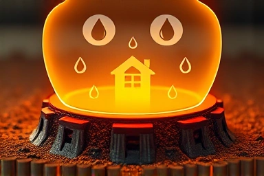 Symbolic house protection shield against water leaks