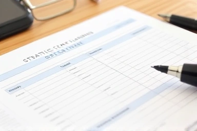 Financial ledger, strategic planning, family wealth management