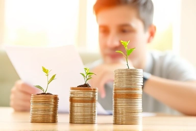 Financial planning and tax savings concept