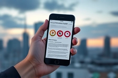 Digital national pension certificate on smartphone screen
