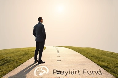 Symbolic image of strategic pause in pension planning for future security.