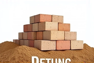 Visual metaphor for building a strong financial future.