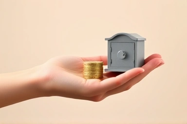 Symbolic image of financial support and security for seniors.