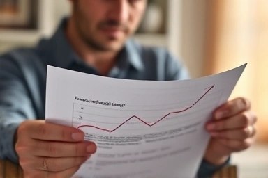 Symbolic representation of national pension statement for future financial planning.