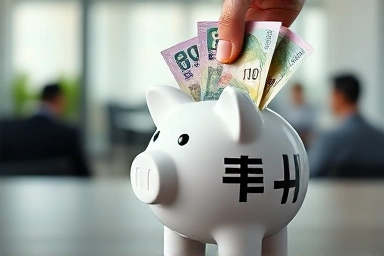 Korean Won bills and National Pension piggy bank for tax savings
