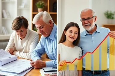 Family distress from taxes vs. family security with wise guidance.