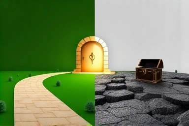 Symbolic representation of low vs. high investment fees.