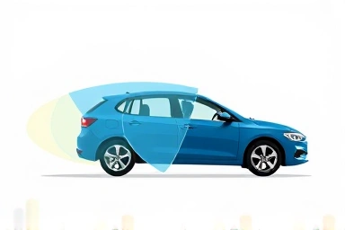 Insurance shield protecting car and occupants