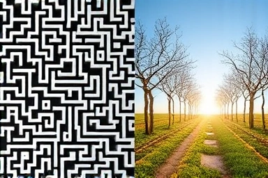 Complex maze versus clear path for insurance choice