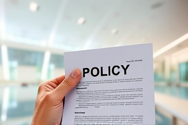 Sports facility insurance policy document, safety, and protection.