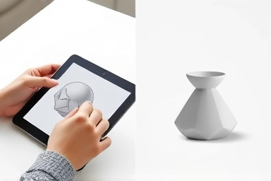 3D modeling design to finished print